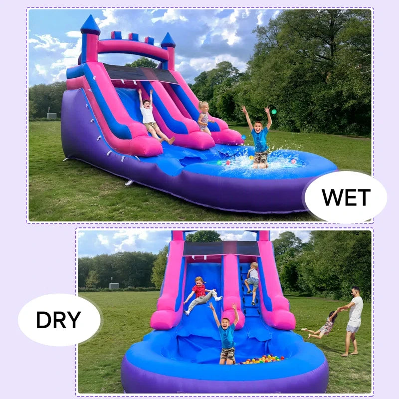 Backyard Rush Inflatable Splash Castle