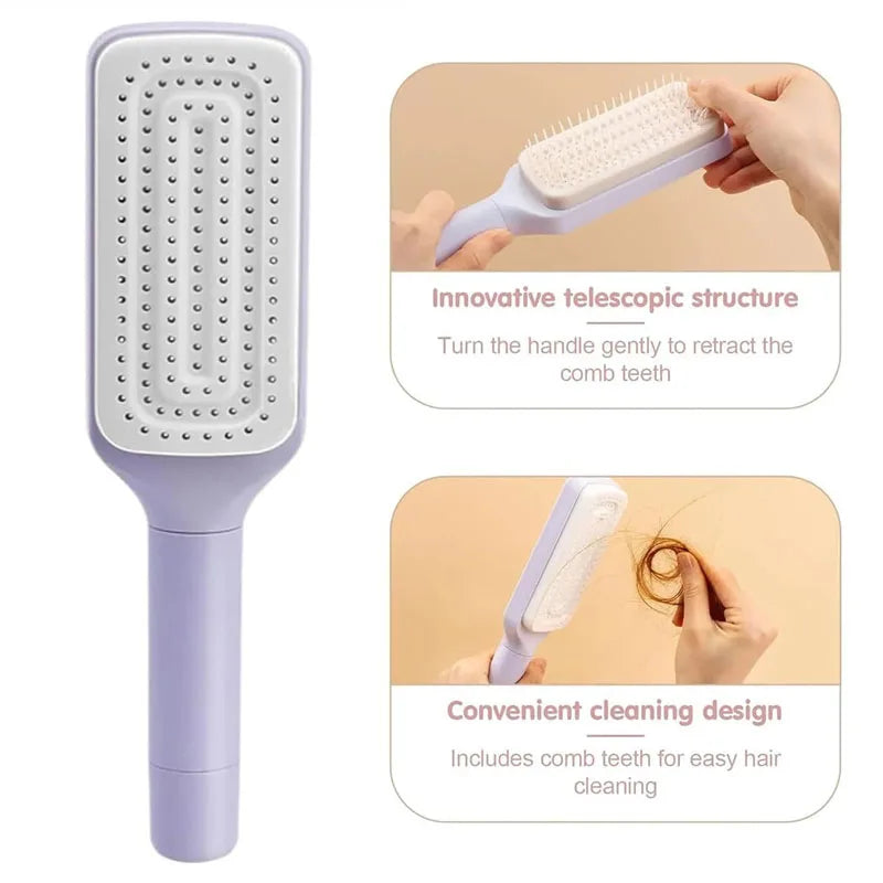 Self-Clean Hair Brush