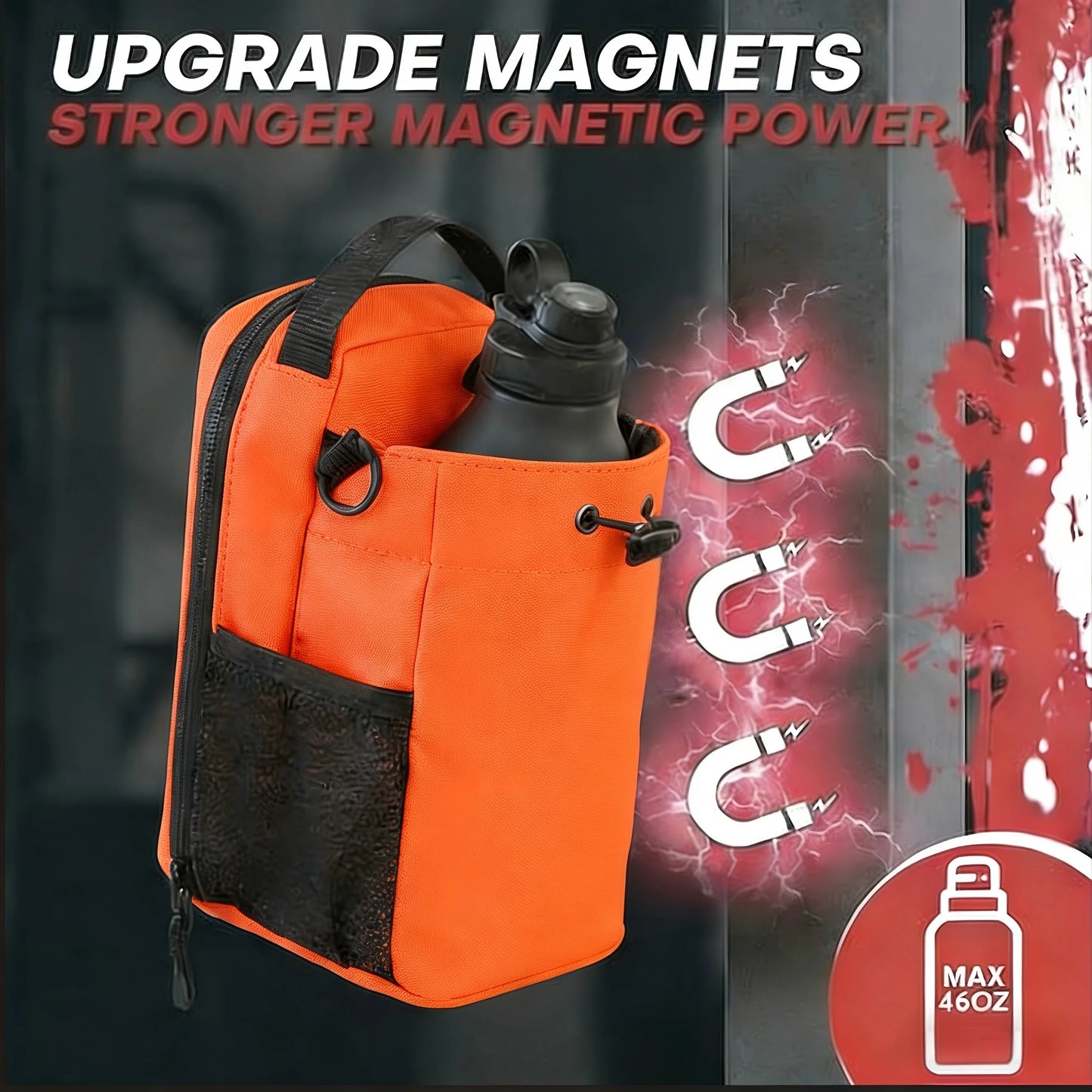 Magnetic Gym Water Bottle Pouch