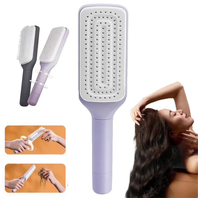 Self-Clean Hair Brush