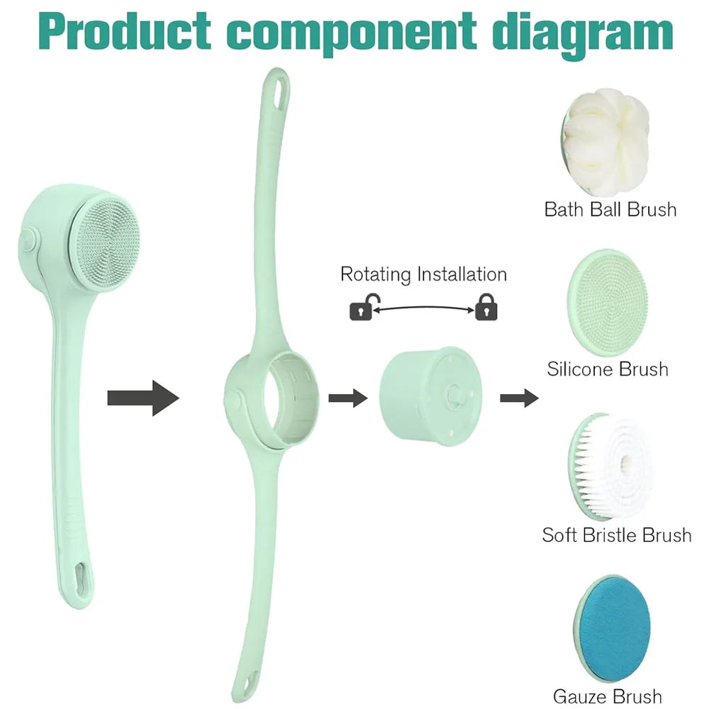 Electric Back Scrubber Shower Brush