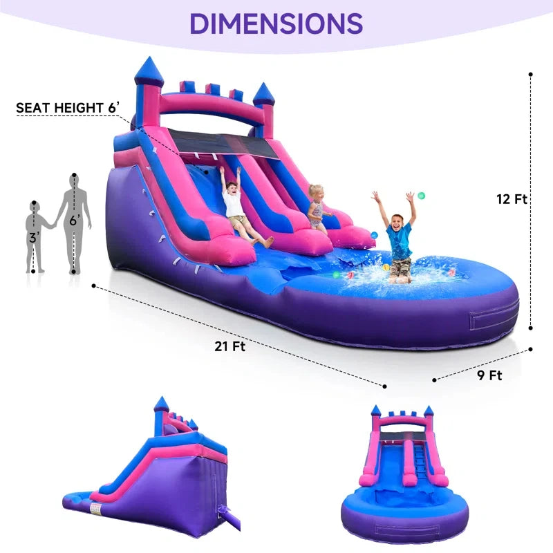 Backyard Rush Inflatable Splash Castle