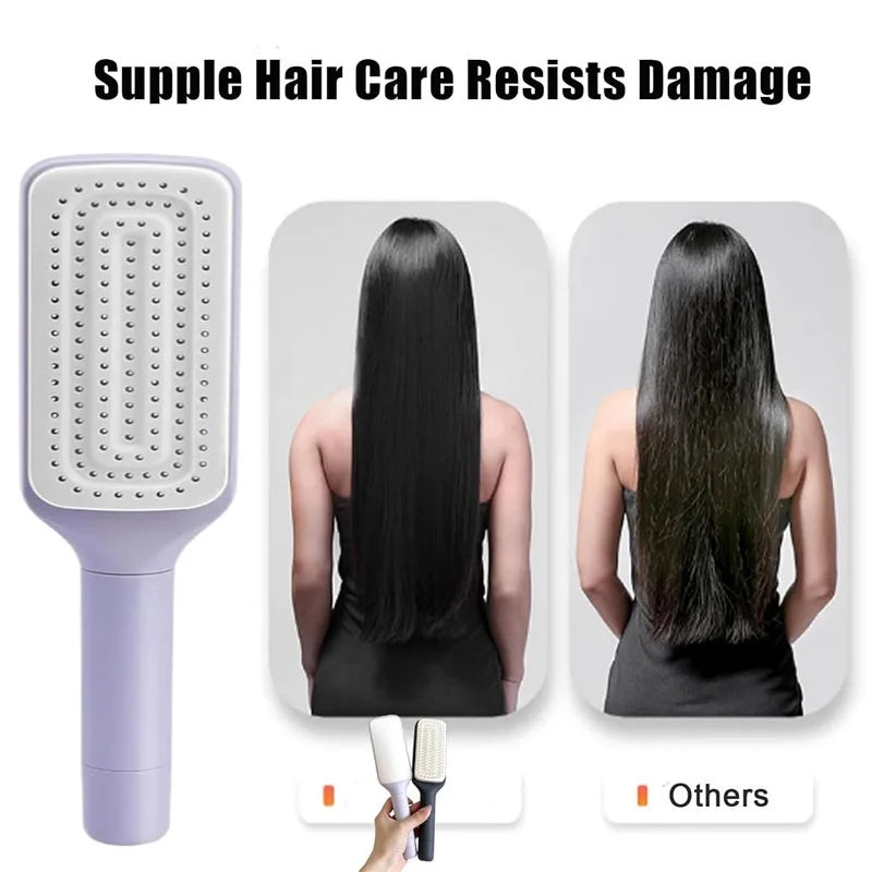 Self-Clean Hair Brush