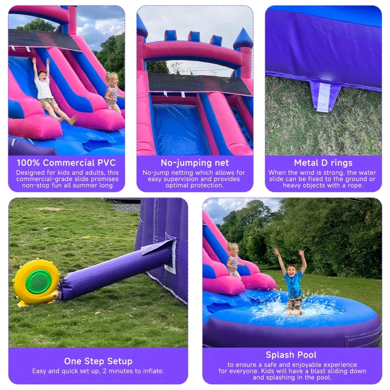 Backyard Rush Inflatable Splash Castle