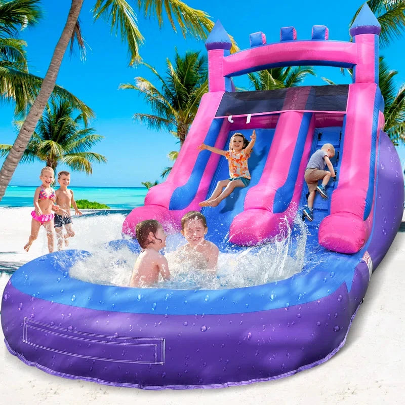 Backyard Rush Inflatable Splash Castle