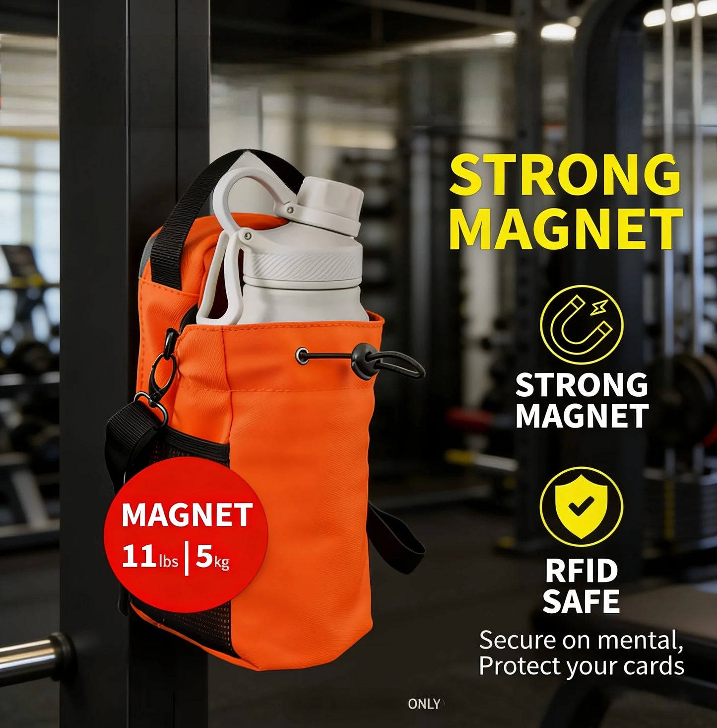 Magnetic Gym Water Bottle Pouch