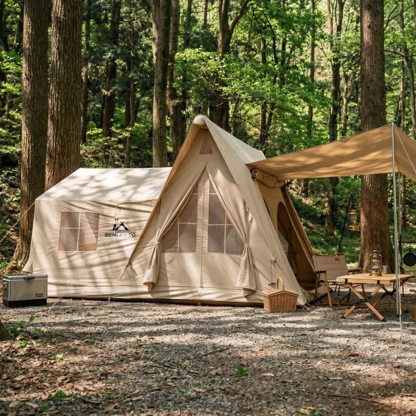 CampMate Inflatable Luxury Tent with Canopy
