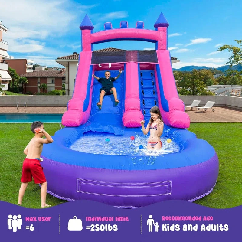 Backyard Rush Inflatable Splash Castle
